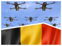 Belgická armáda vyšetruje incident: Nad základňou pri hraniciach spozorovali 15 dronov