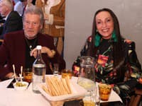 Krst knihy Igora Kmeťa. Na snímke manželia Lelkesovci