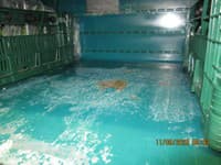 Poškodený náter podlahy v chladiacom boxe - odhalila RVPS Michalovce
