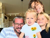 Natália Germáni s rodinou