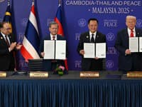 Thajsko a Kambodža podpísali dohodu o prímerí! Pri historickom akte bol aj prezident Trump