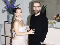 Dominika Cibulková s manželom Michalom Navarom na slávnostnom uvedení svojej aplikácie 