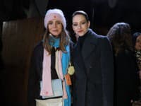 Módna prehliadka Marcela Holubca W. Na snímke Monika Szabó, Babsy Jagušák