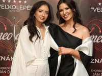 Patrícia Vittek s dcérou Sofiou na premiére muzikálu Rómeo a Júlia