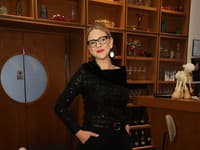 Vianočný večierok známej kozmetickej značky. Na snímke Kristína Tormová