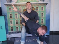 Vianočný večierok známej kozmetickej značky. Na snímke Bergino, Jovinečko