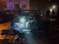 Požiar auta v Dunajskej Strede.