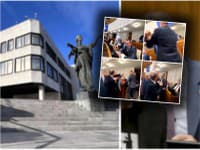 Večerný cirkus v parlamente: VIDEO Strkanica Matoviča so smerákom Muňkom! Neskôr lietali flaše aj nadávky