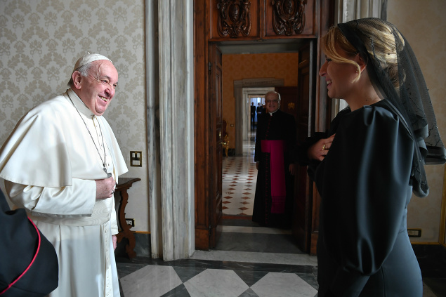 Čaputová u pápeža: FOTO