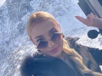 Simona Simanová na lyžovačke