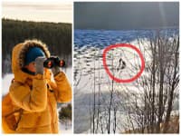 Strážnici neverili vlastným očiam: Obrovský RISK! Žena sa s kočiarikom korčuľovala po zamrznutej priehrade