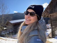 Barbora Krajčírová na lyžovačke v Rakúsku