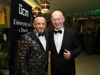 3. univerzitný ples v Trnave. Na snímke Ondrej Kandráč, Juraj Štofko