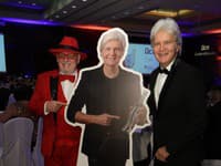 3. univerzitný ples v Trnave. Na snímke Štefan Skrúcaný, Jozef Oklamčák