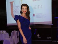 3. univerzitný ples v Trnave. Na snímke Ivana Regešová