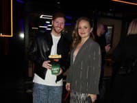 Premiéra filmu Šviháci. Na snímke Vilda Šír, Zuzana Kubovčíková Šebová