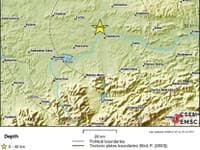 Ďalšie zemetrasenie nastalo o 9:57 h