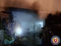 Požiar prístreška v Miloslavove.