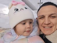 Gábor Boráros s dcérkou