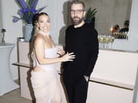 Dominika Cibulková s manželom Michalom Navarom na slávnostnom uvedení svojej aplikácie 