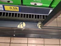 Nevyhovujúci hygienický stav regálov a chladiacich zariadení na predajnej ploche