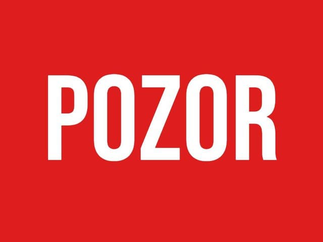 POZOR na toto upozornenie