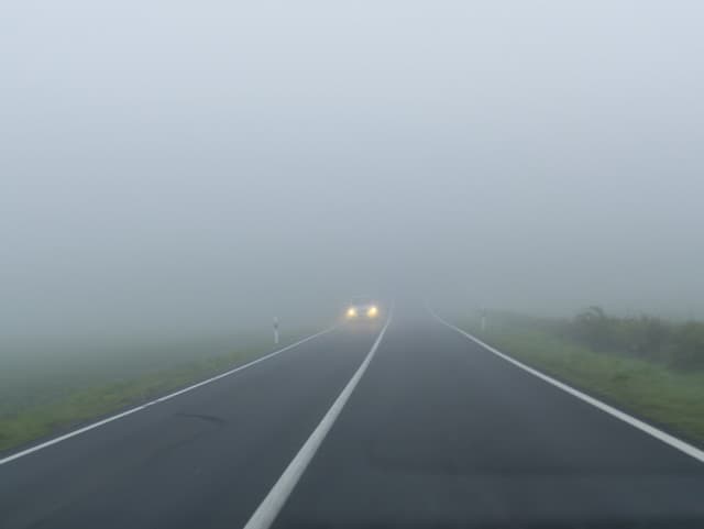 Pozor na znížená dohľadnosť!