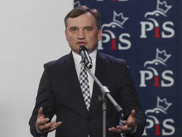 poľský minister spravodlivosti Zbigniew