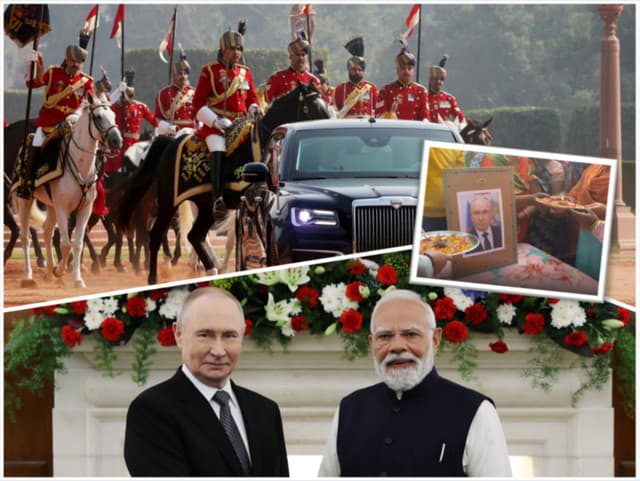 Putina vítali v Indii