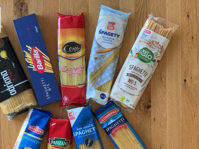 TEST bezvaječných špagiet: O