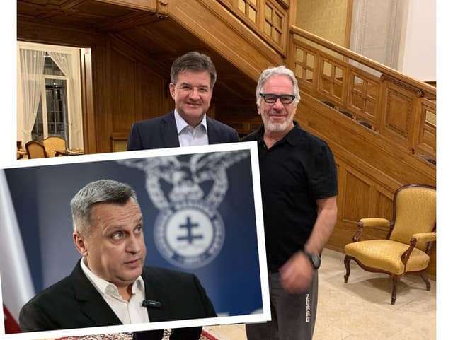 FOTKA Lajčáka s Epsteinom