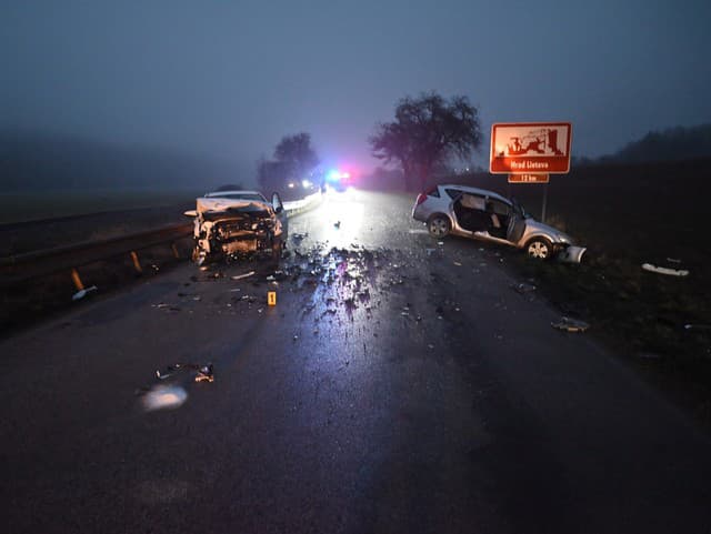 Dopravná nehoda v Zbyňove.