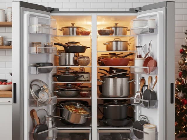 Vianočná chladnička praská vo