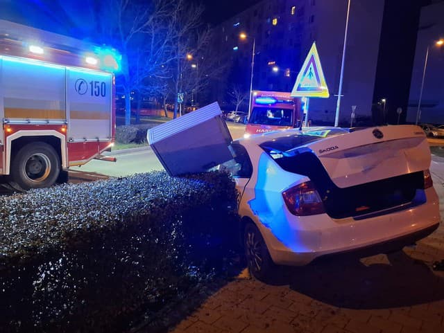 Dopravná nehoda v Trnave.