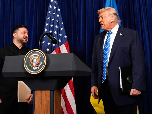 Volodymyr Zelenskyj a Donald