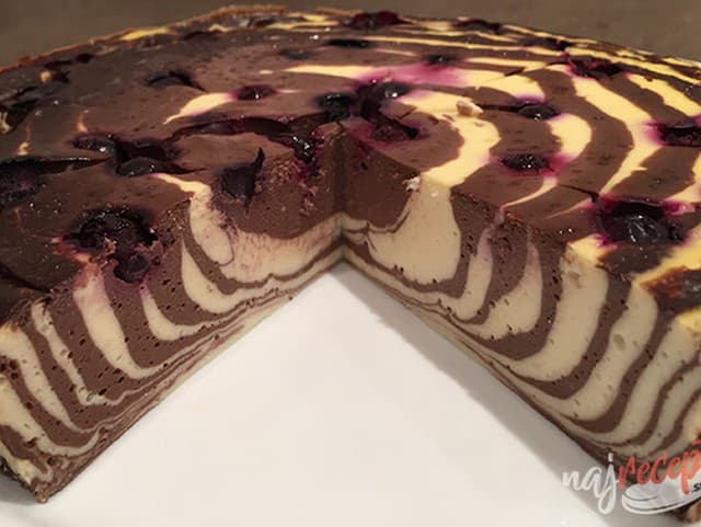 Fitness tvarohový koláč bez