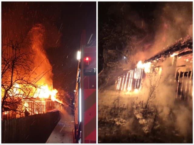 Požiar humna v Jablonovom.