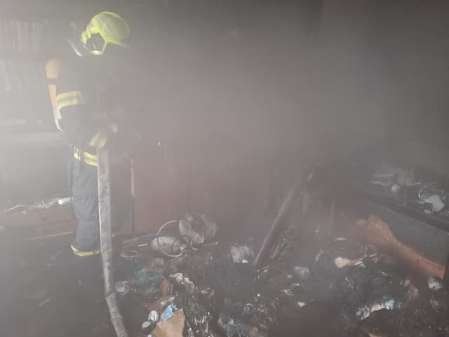 Požiar bytu v Liptovskom