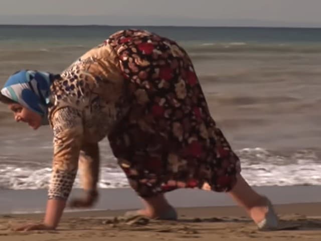 Rodina v Turecku chodí