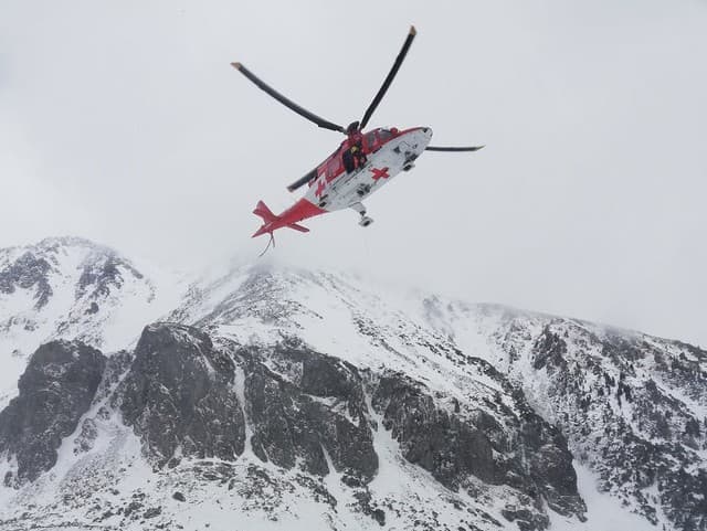 Lavína vo Vysokých Tatrách