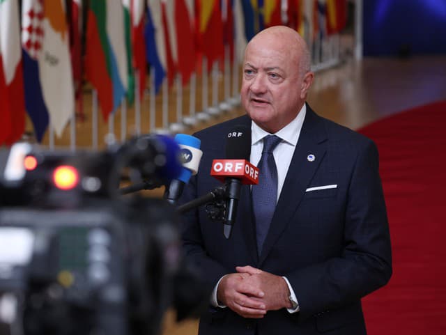 Rakúsky kancelár Christian Stocker.