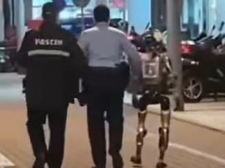 Polícia odviedla robota preč.