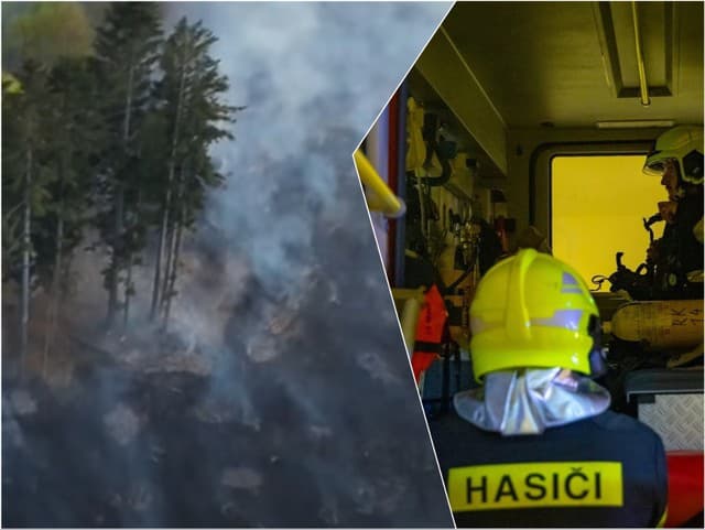 Požiar pri Nesluši stále