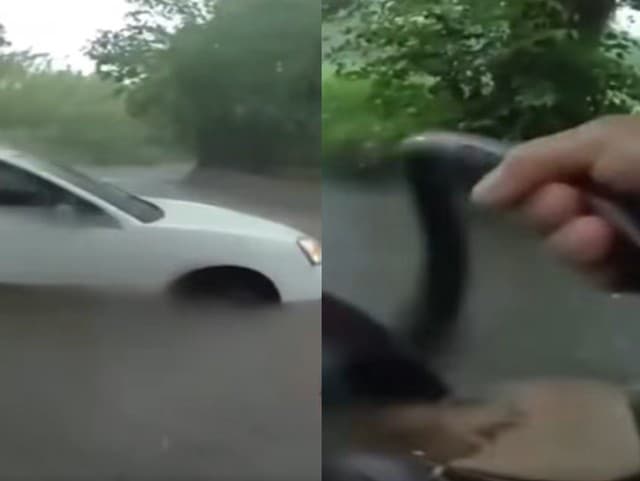ZÁCHRANA v poslednej chvíli: Policajt skočil do rozbúrenej vody a z auta vytiahol bábätko! Všetko zachytila KAMERA
