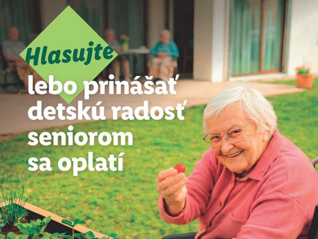 Podporte seniorské zariadenie vo