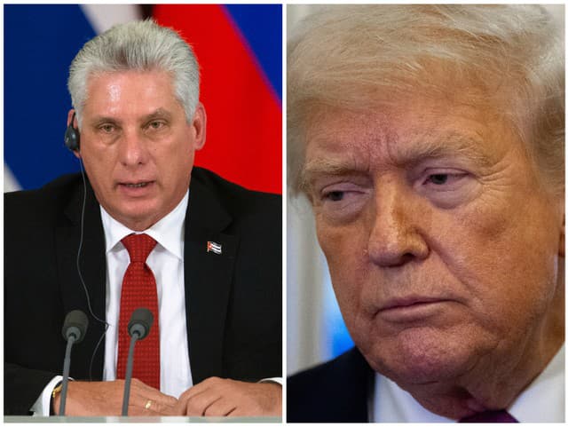 Miguel Díaz-Canel a Donald