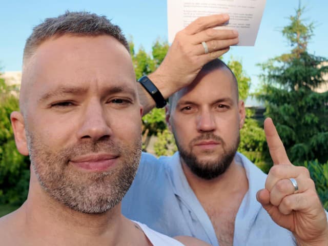 Michal Sabo s manželom