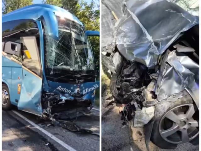 MIMORIADNE Nehoda autobusu a auta na Orave: Cesta je neprejazdná, na miesto smeruje vrtuľník