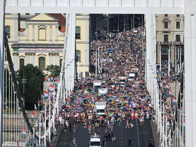 Obrovský pochod v Budapešti: