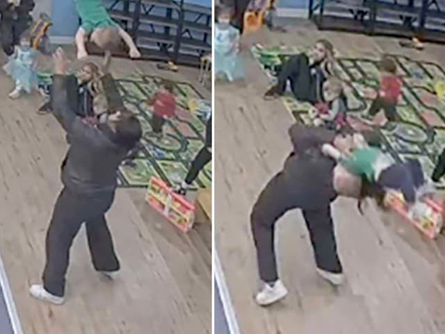 Šokujúce VIDEO: Opatrovateľka vyhodila chlapčeka do vzduchu! Spadol na zem a ona na neho, ťažké zranenie